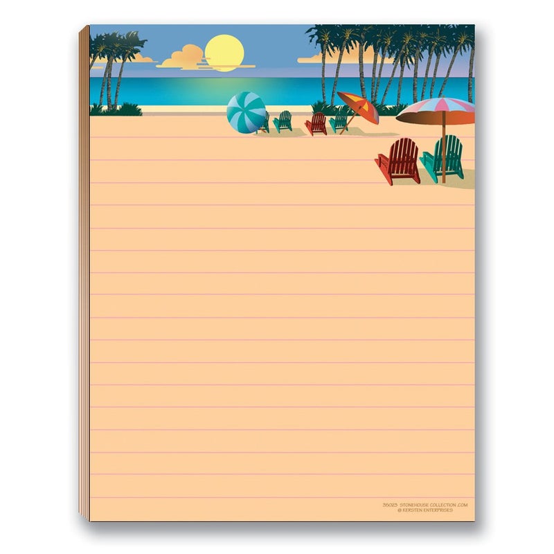 Stonehouse Collection Beach Notepad Pack - 4 Assorted Beach Notepads - USA Made - Image 4